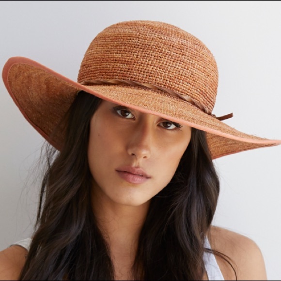 Goorin Bros. Desert Sun Raffia Straw Hat in Coral - Picture 2 of 8